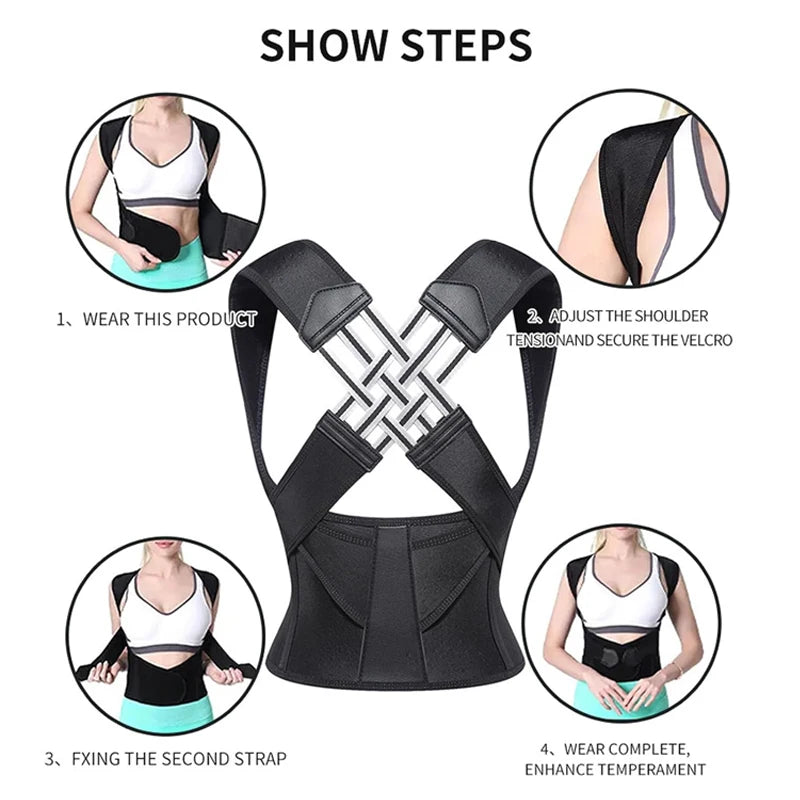 Posture Corrector for Women and Men, Adjustable Shoulder Posture Brace