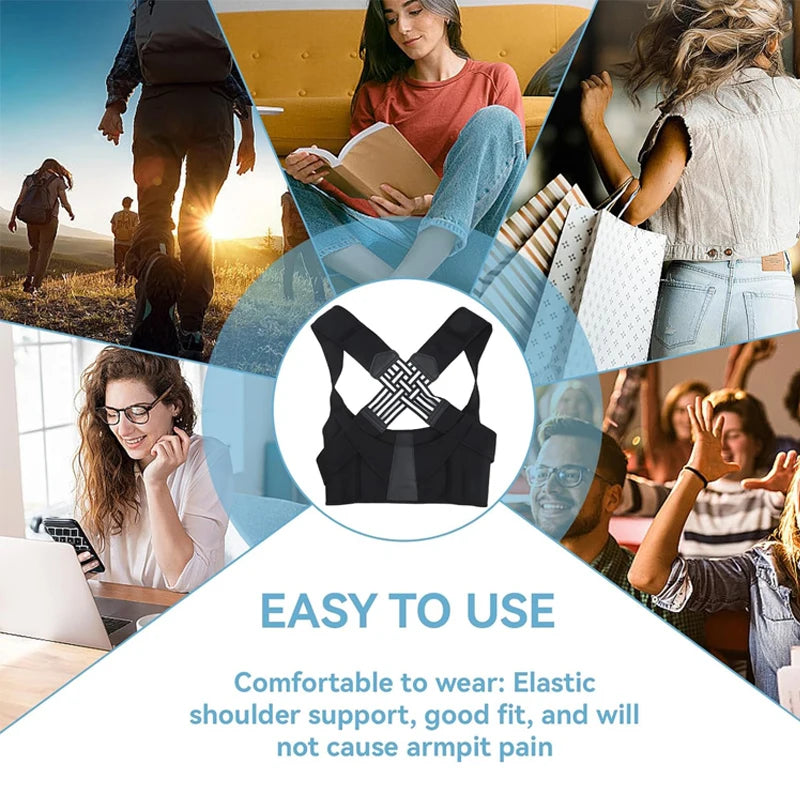 Posture Corrector for Women and Men, Adjustable Shoulder Posture Brace